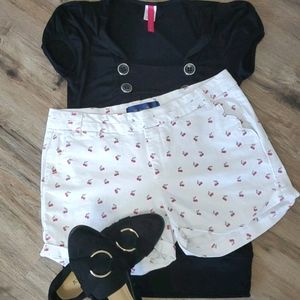 Cherry Print Shorts by Francesca's "Blue Rain"